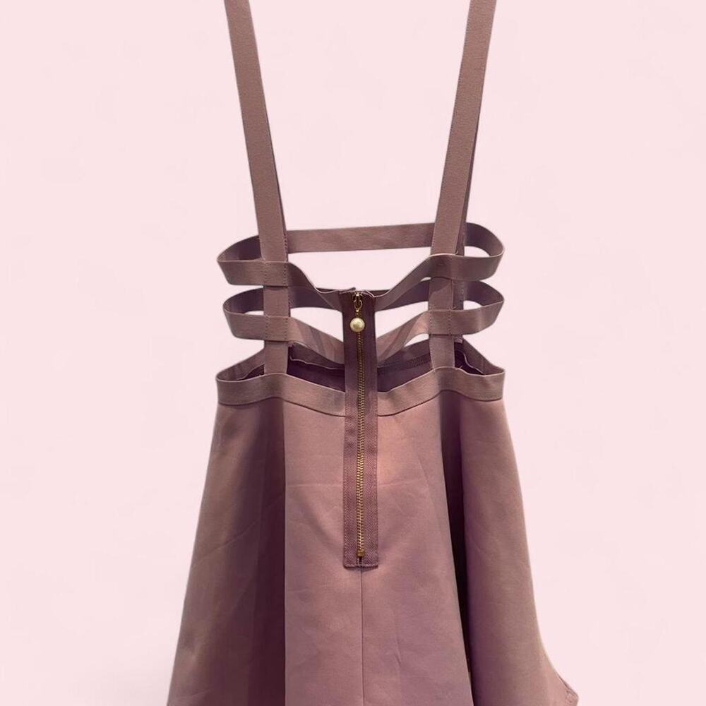 Purple skirt with overalls perfect